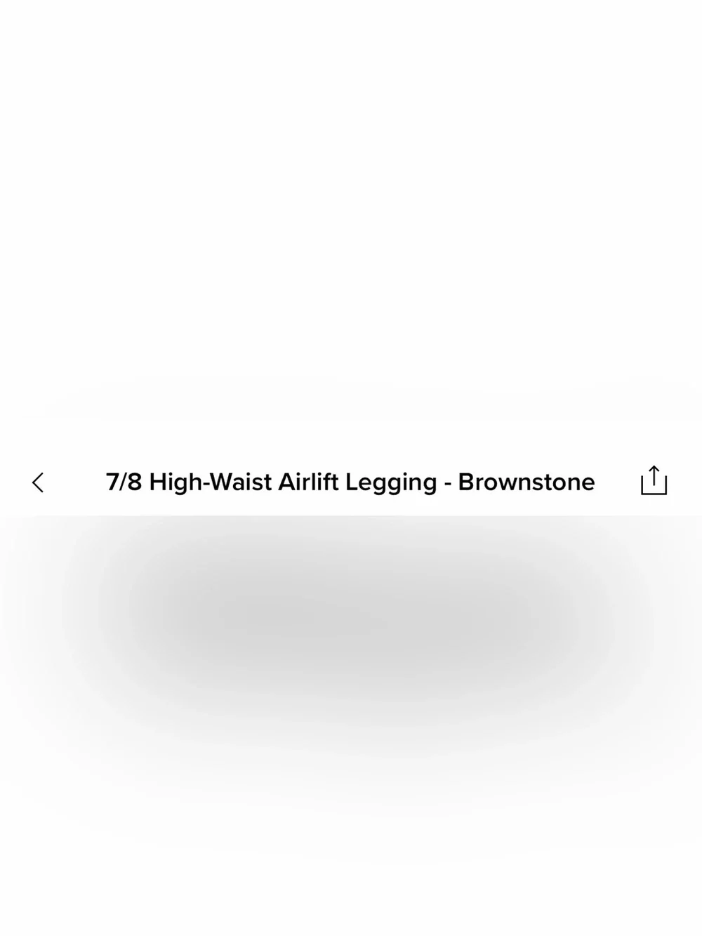 Never used- ALO Yoga High-Waist Leggings 7/8  brownstone